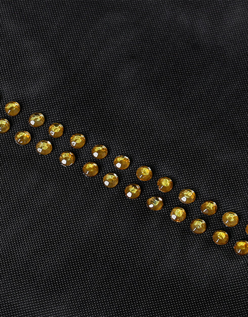 Diamond-Embellished Abaya Dress for Women